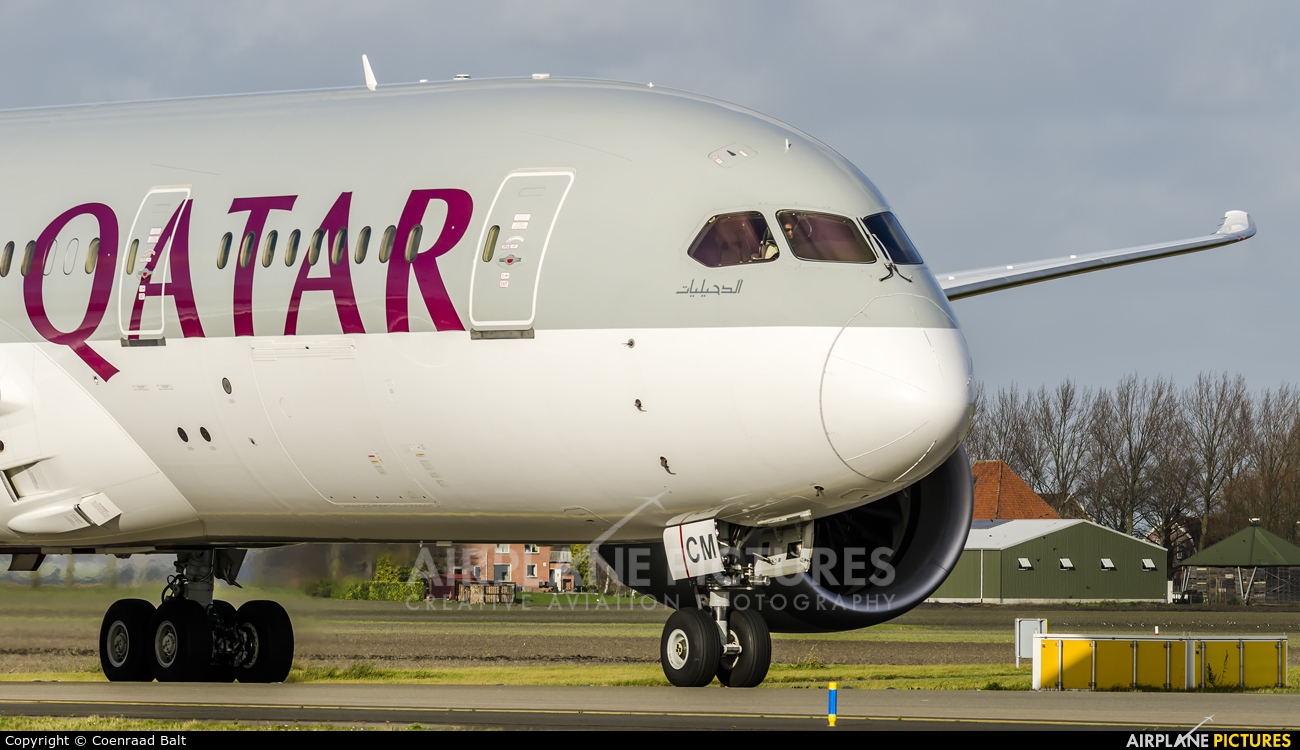 Qatar Airways A7-BCM aircraft at Amsterdam - Schiphol