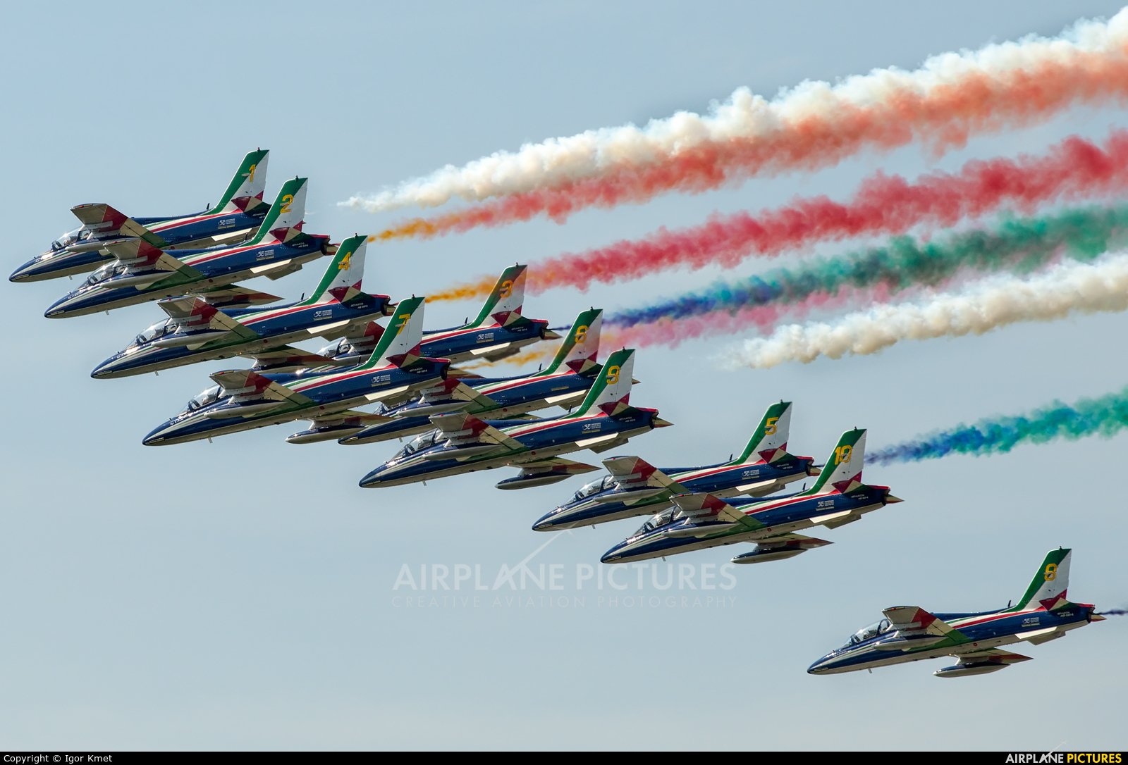 Italy - Air Force "Frecce Tricolori" MM54551 aircraft at Sliač