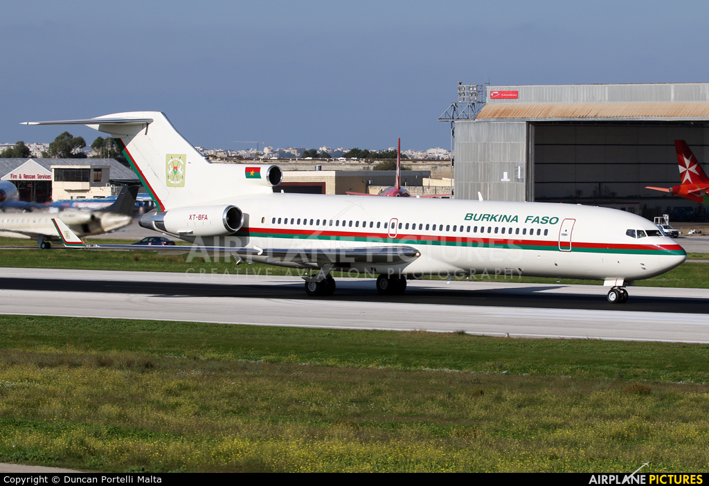 Burkina Faso - Government XT-BFA aircraft at Malta Intl