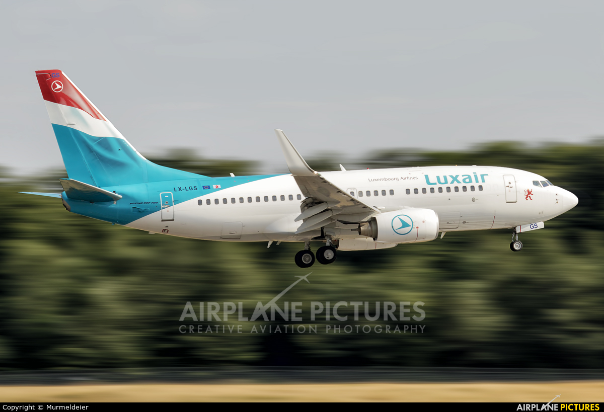 Luxair LX-LGS aircraft at Luxembourg - Findel