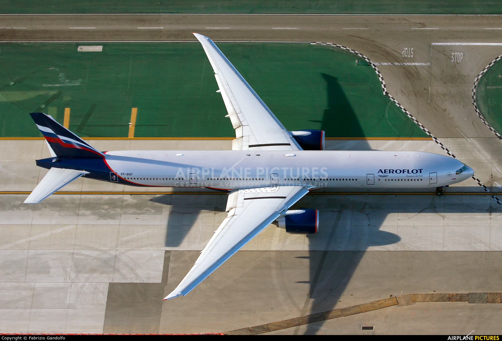 Aeroflot VP-BGF aircraft at Los Angeles Intl