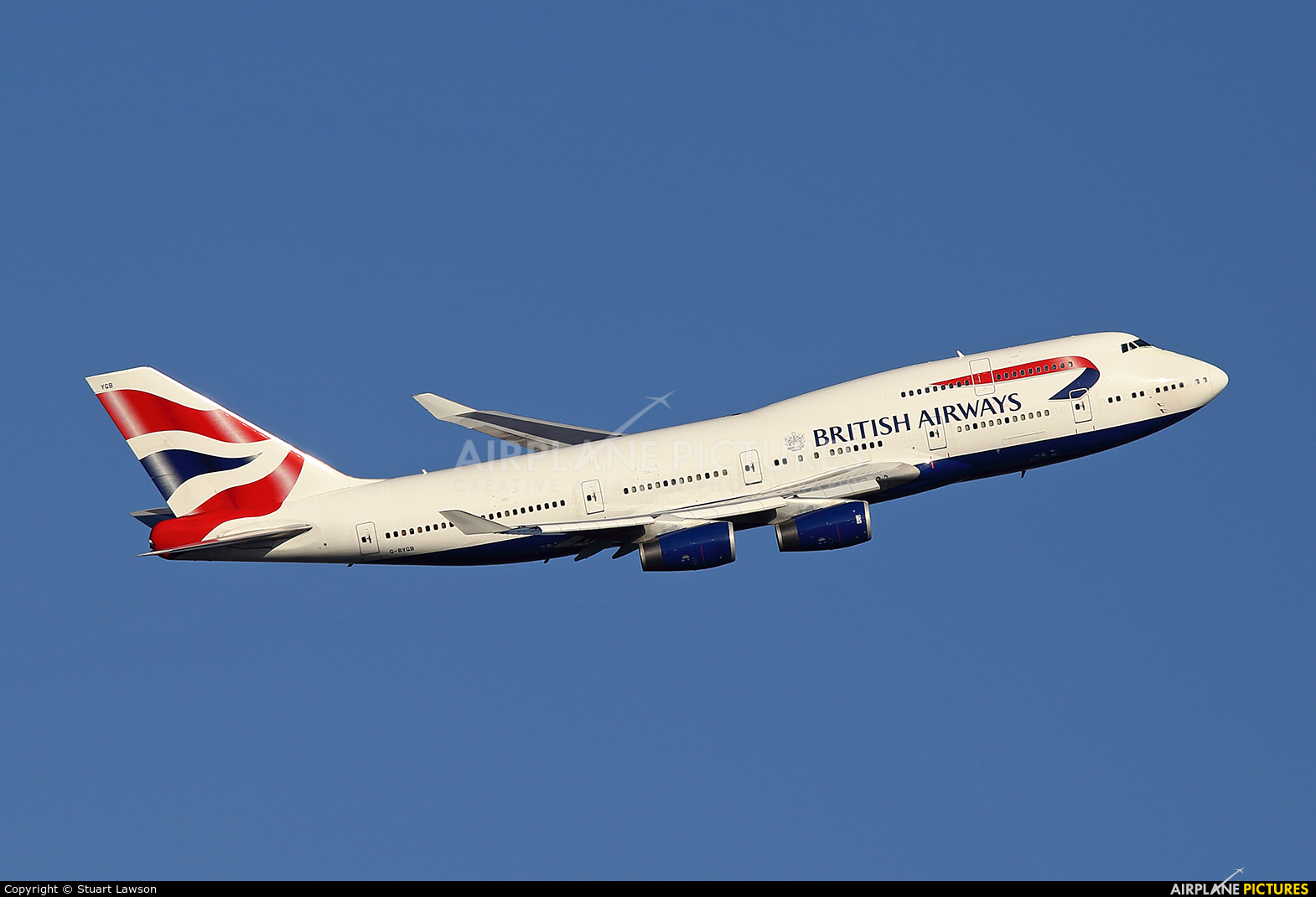 British Airways G-BYGB aircraft at London - Heathrow