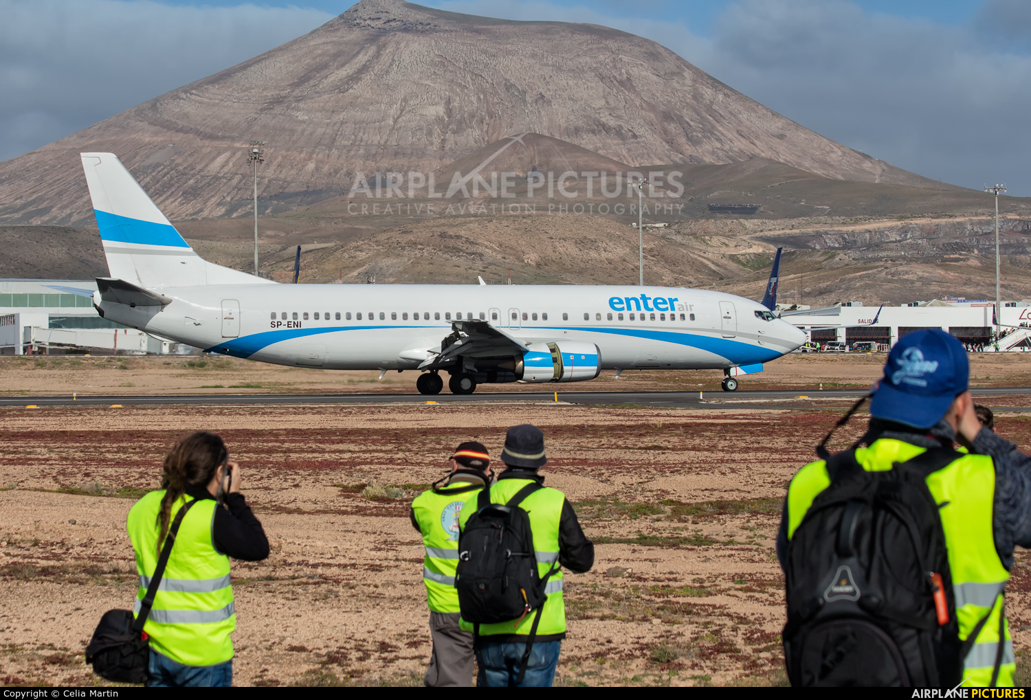 Enter Air SP-ENI aircraft at Lanzarote - Arrecife