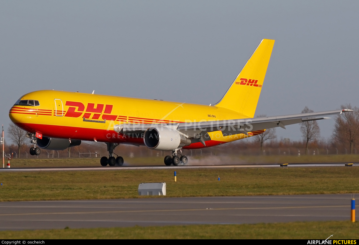 DHL Cargo A9C-DHJ aircraft at Leipzig - Halle