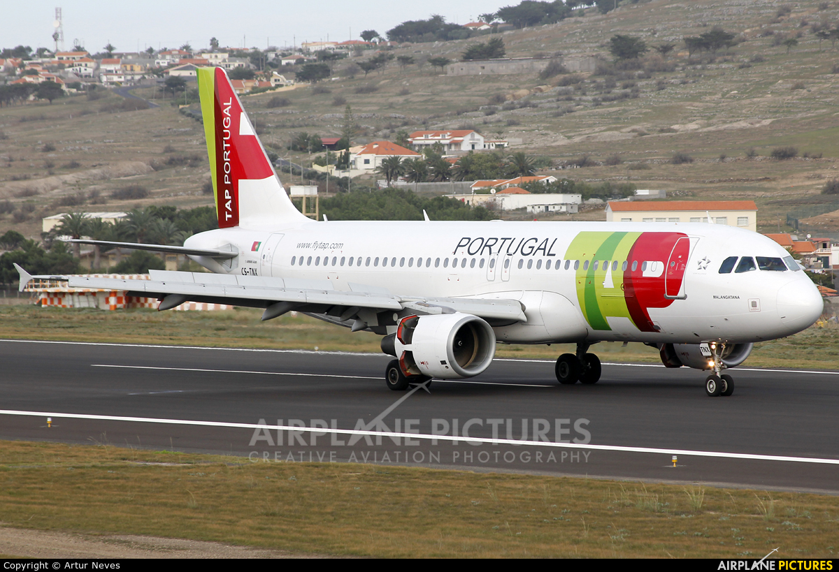 TAP Portugal CS-TNX aircraft at Porto Santo