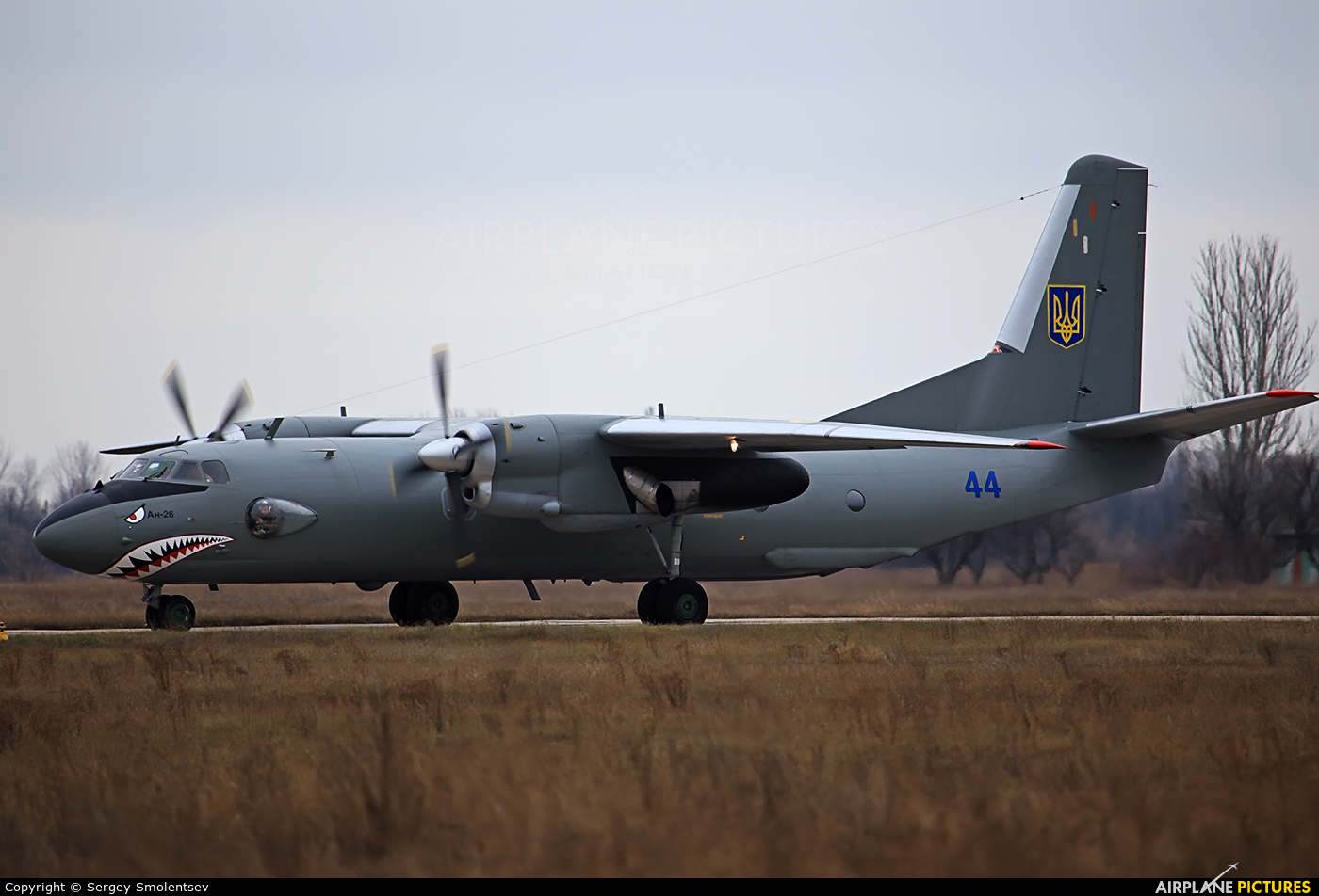 Ukraine - Air Force 44 BLUE aircraft at Nikolaev - Kulbakino