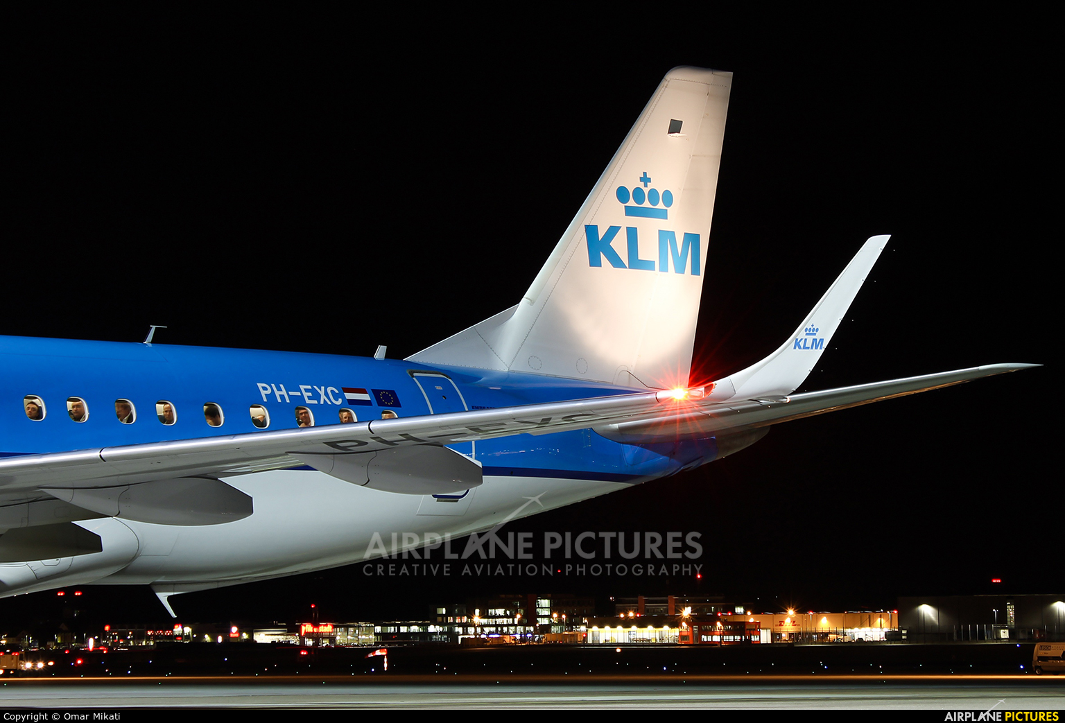 KLM Cityhopper PH-EXC aircraft at Stuttgart