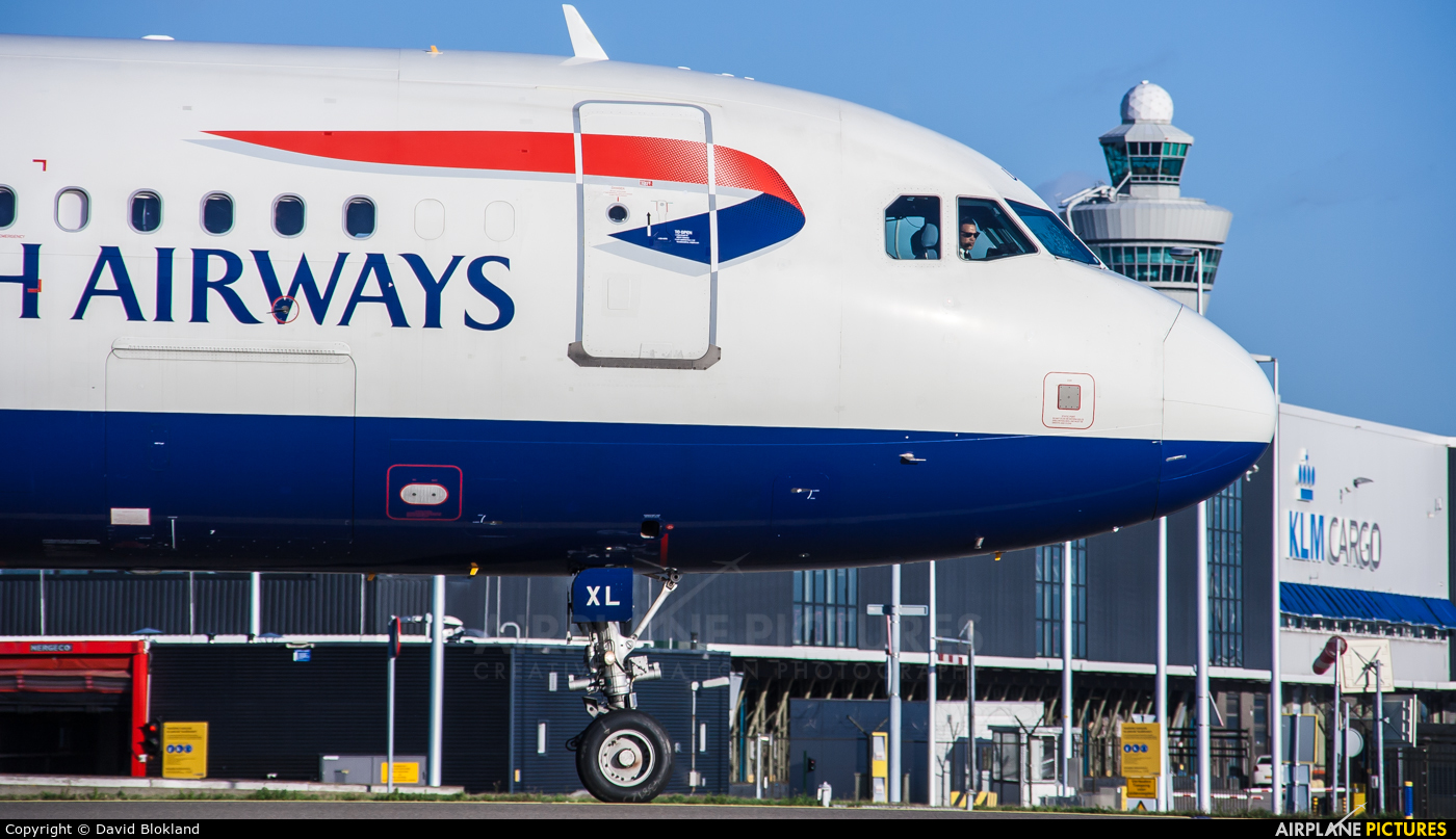 British Airways G-EUXL aircraft at Amsterdam - Schiphol