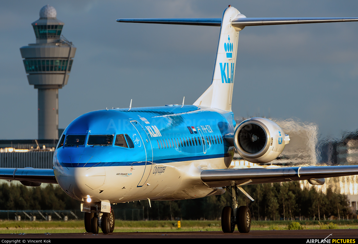 KLM Cityhopper PH-KZK aircraft at Amsterdam - Schiphol