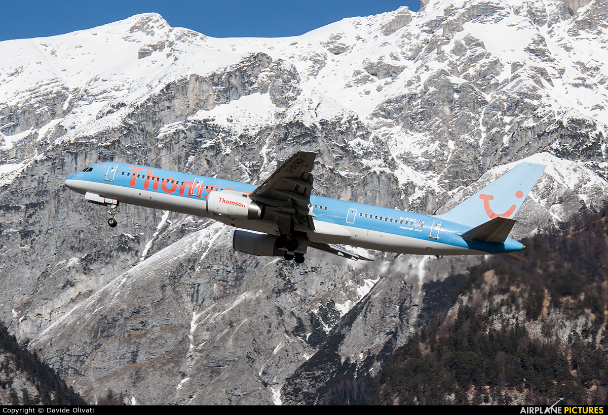 Thomson/Thomsonfly G-BYAO aircraft at Innsbruck