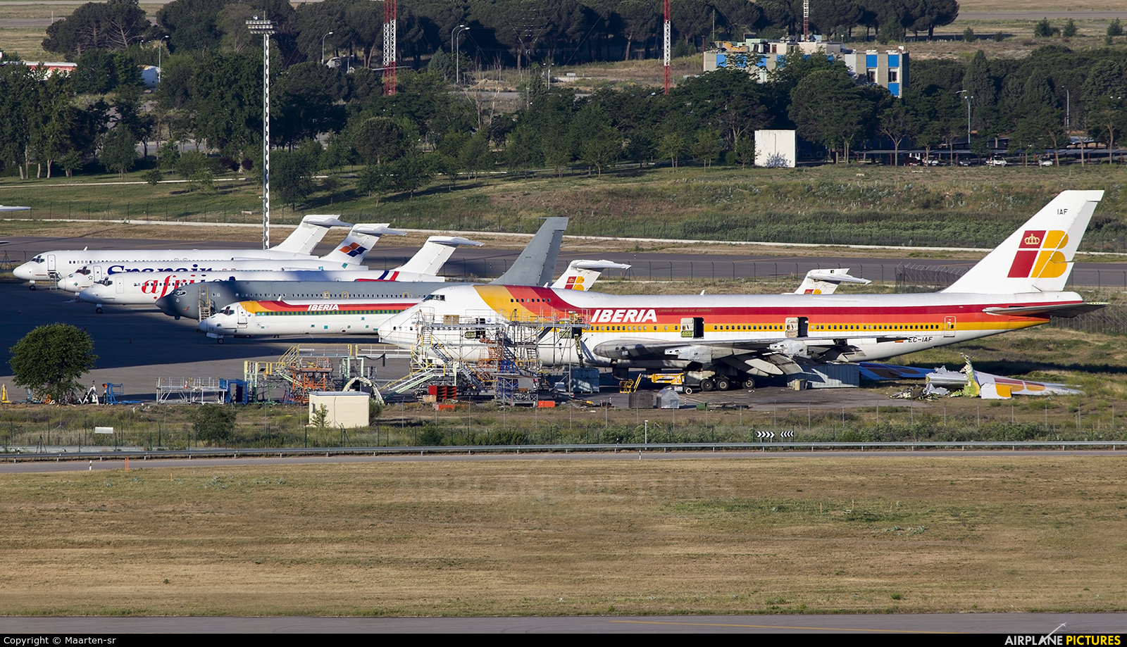 Iberia EC-IAF aircraft at Madrid - Barajas