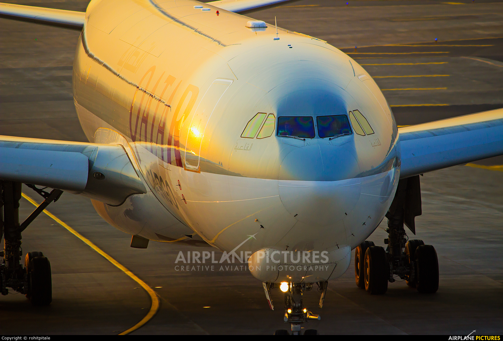 Qatar Airways Cargo A7-AFY aircraft at Mumbai - Chhatrapati Shivaji Intl