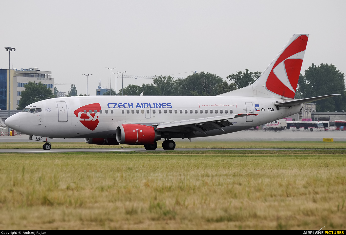 CSA - Czech Airlines OK-EGO aircraft at Warsaw - Frederic Chopin