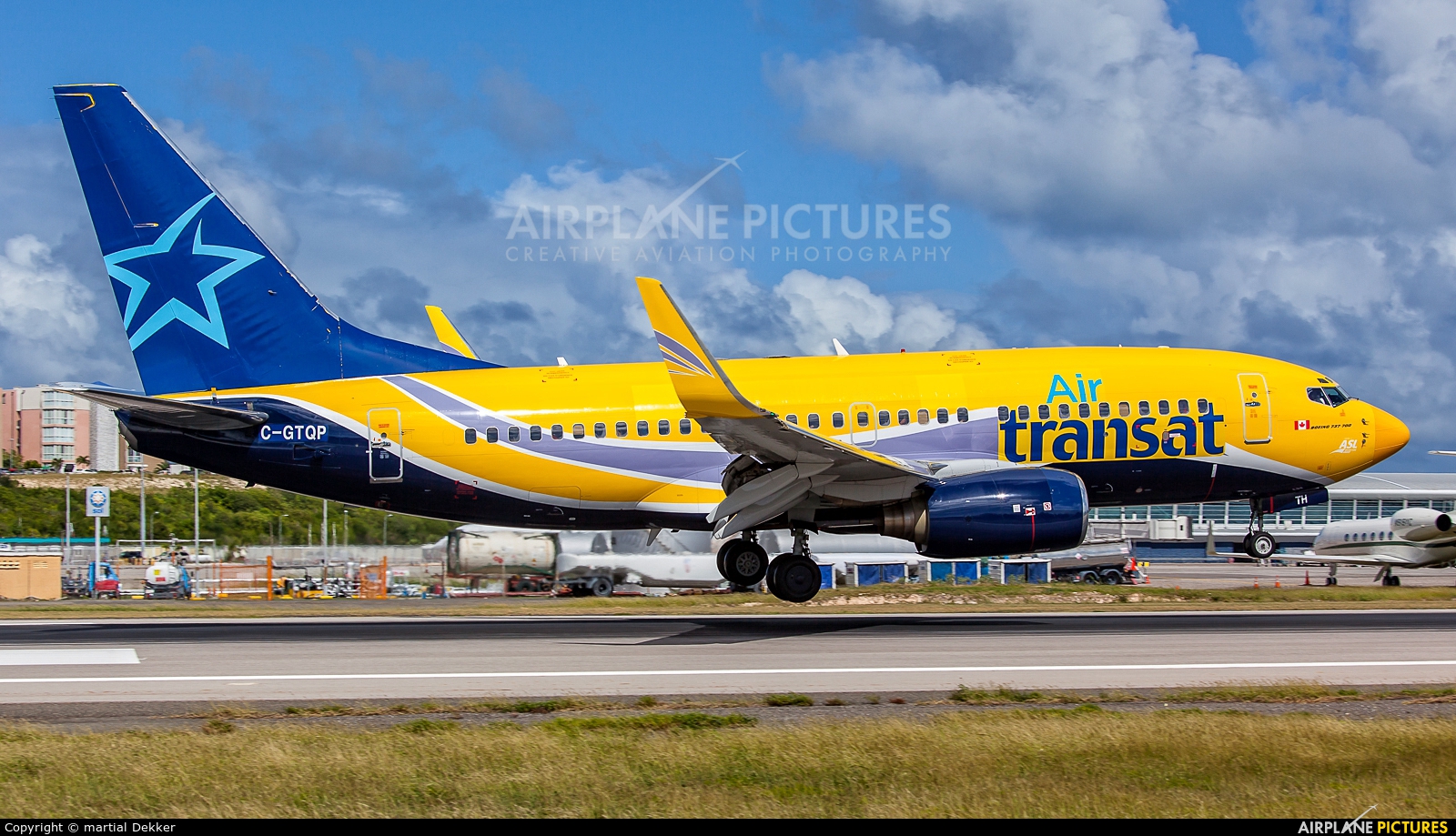Air Transat C-GTQP aircraft at Sint Maarten - Princess Juliana Intl