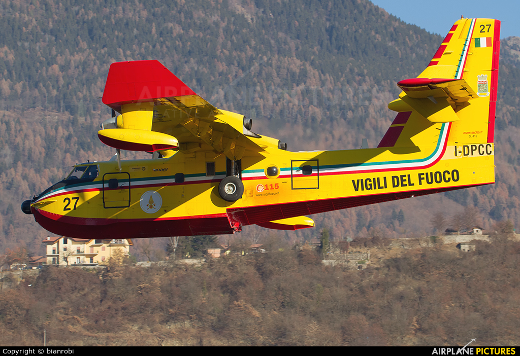 Italy - Protezione civile I-DPCC aircraft at Off Airport - Italy