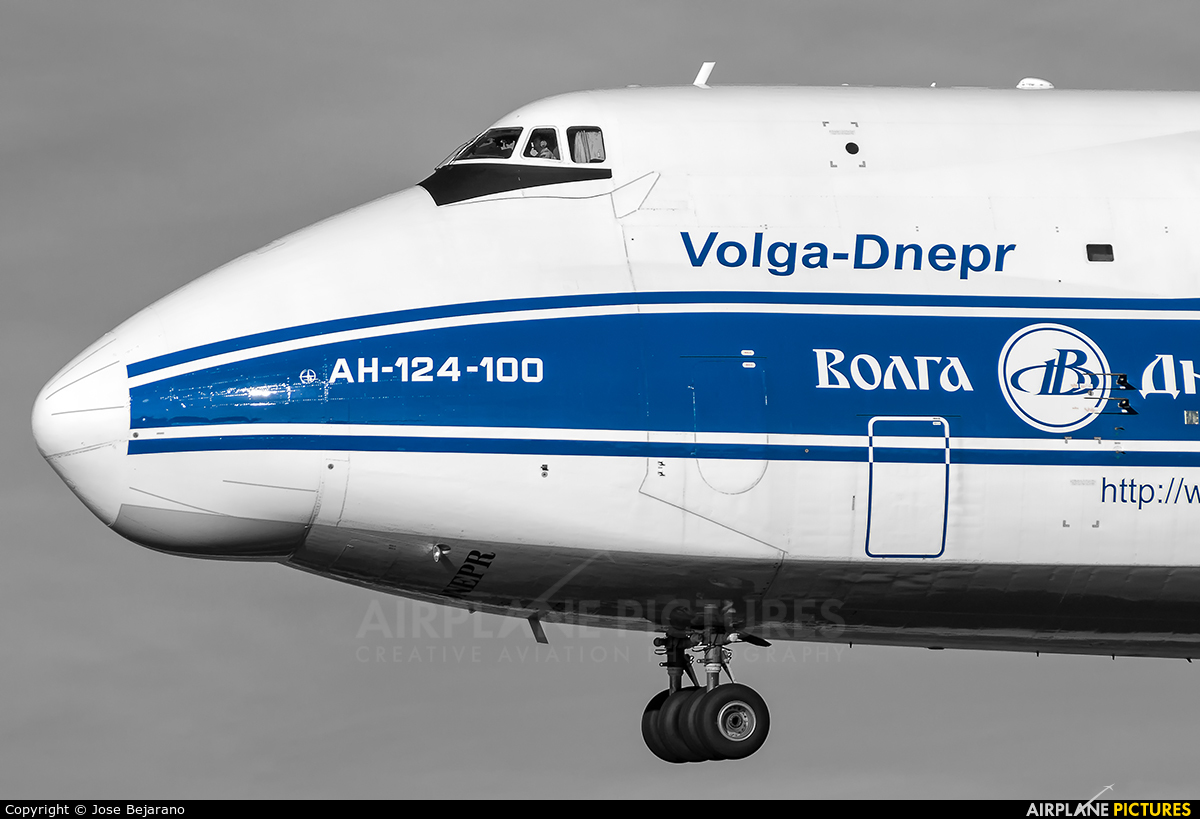 Volga Dnepr Airlines RA-82074 aircraft at Seville - San Pablo