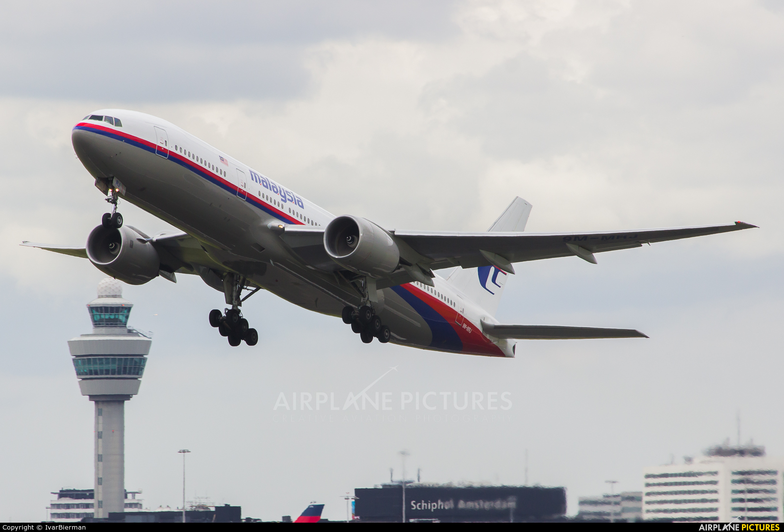 Malaysia Airlines 9M-MRJ aircraft at Amsterdam - Schiphol