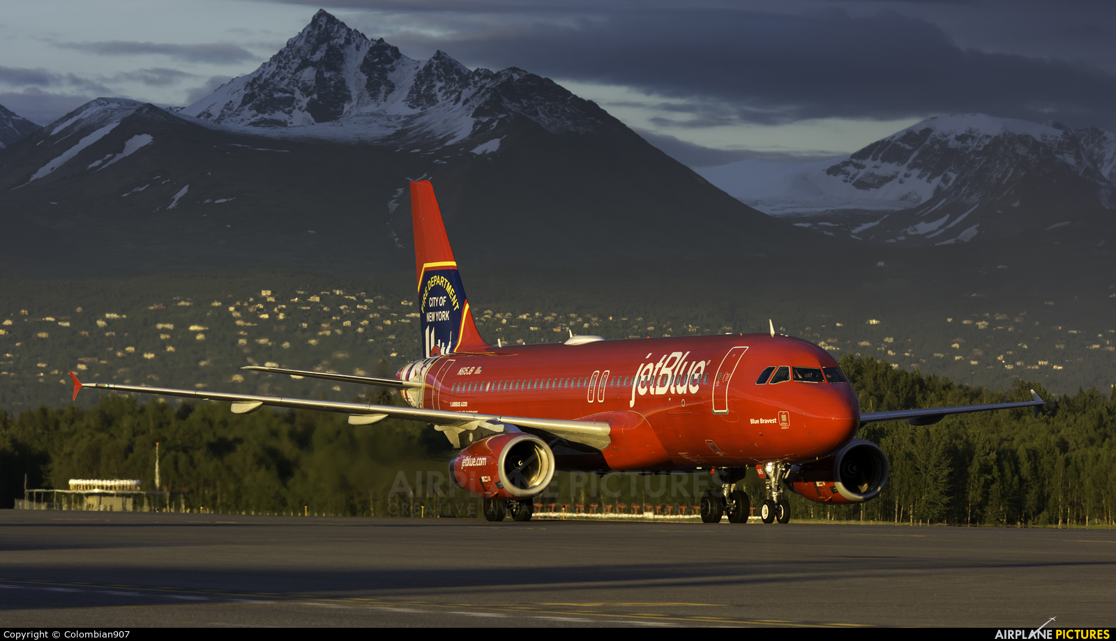 JetBlue Airways N615JB aircraft at Anchorage - Ted Stevens Intl / Kulis Air National Guard Base