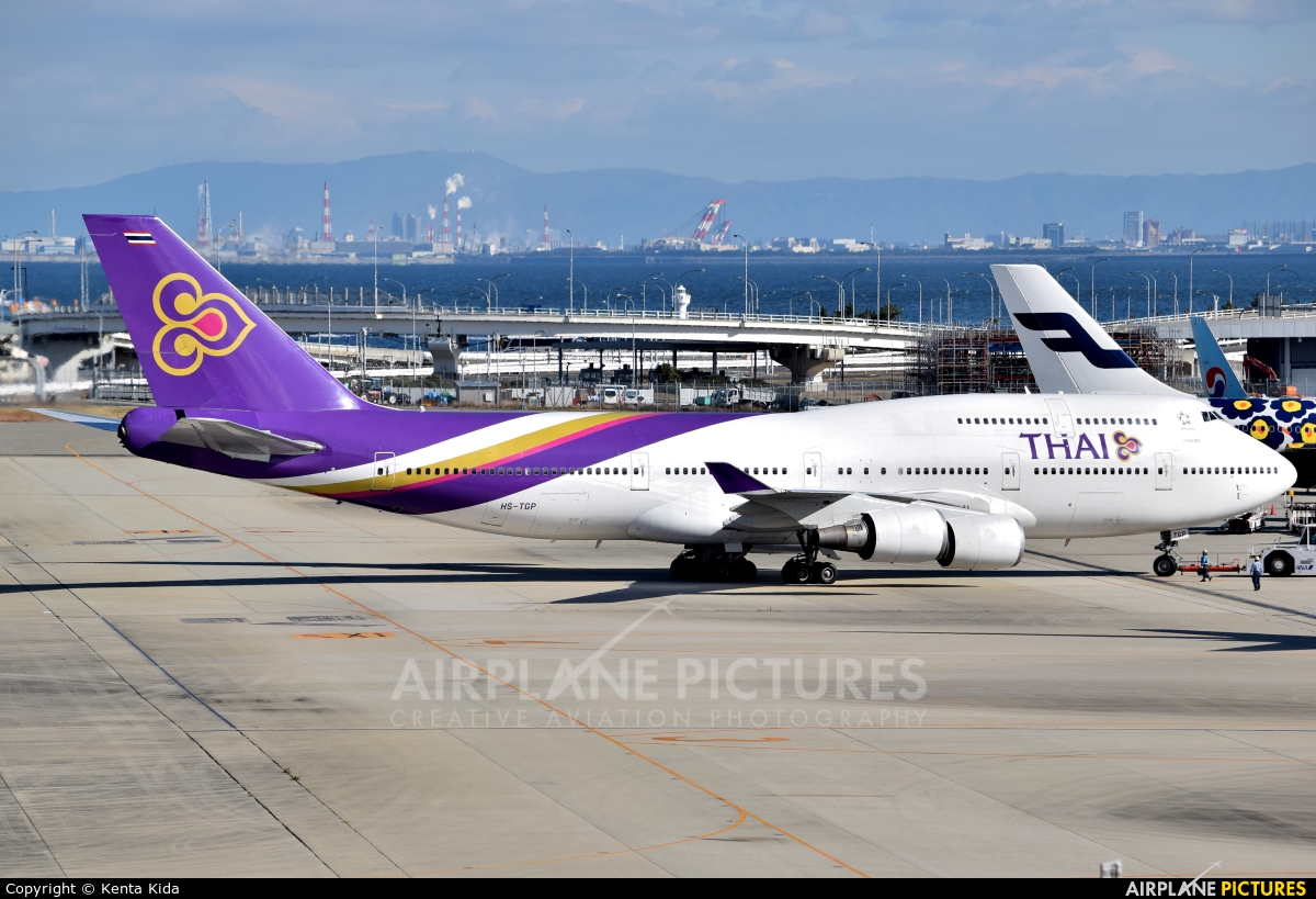 Thai Airways HS-TGP aircraft at Kansai Intl