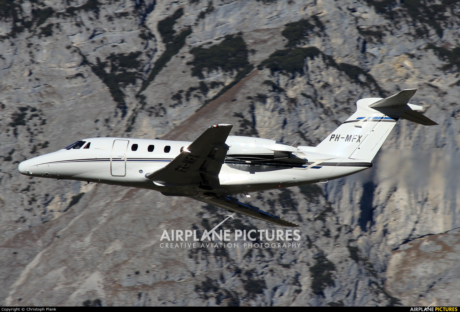 Solid Air PH-MFX aircraft at Innsbruck