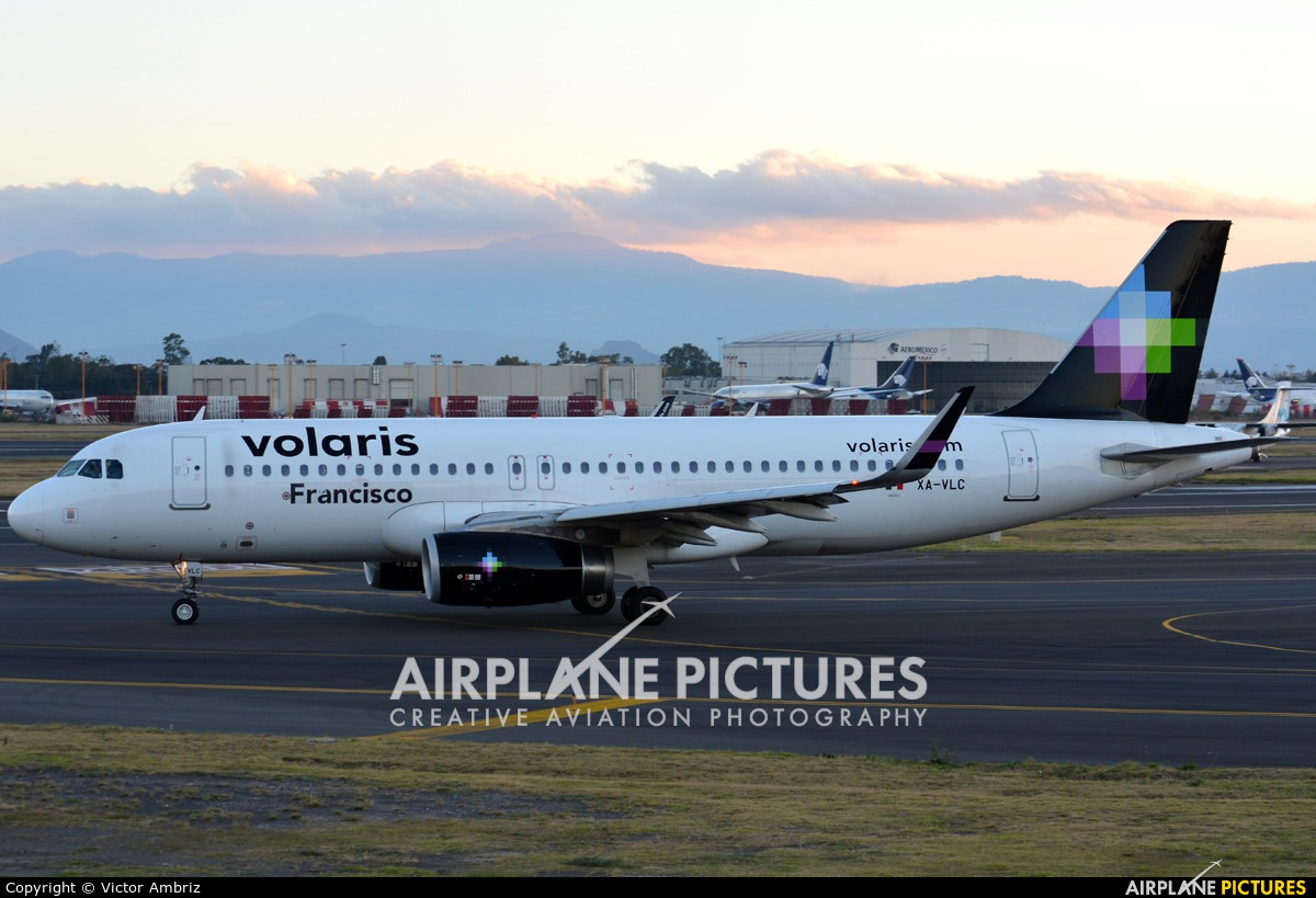 Volaris XA-VLC aircraft at Mexico City - Licenciado Benito Juarez Intl
