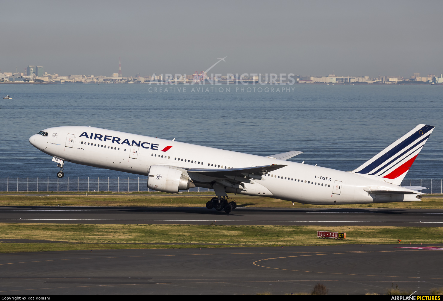 Air France F-GSPK aircraft at Tokyo - Haneda Intl