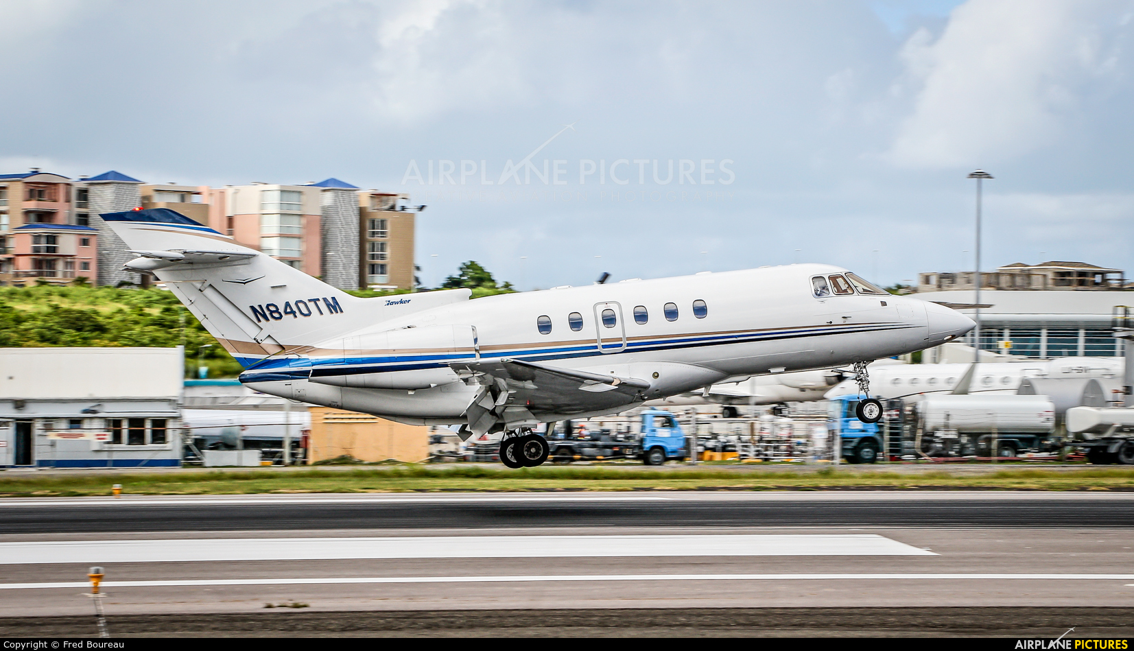 Private N840TM aircraft at Sint Maarten - Princess Juliana Intl