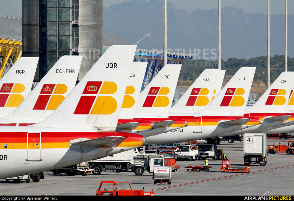 Iberia EC-JDR aircraft at Madrid - Barajas