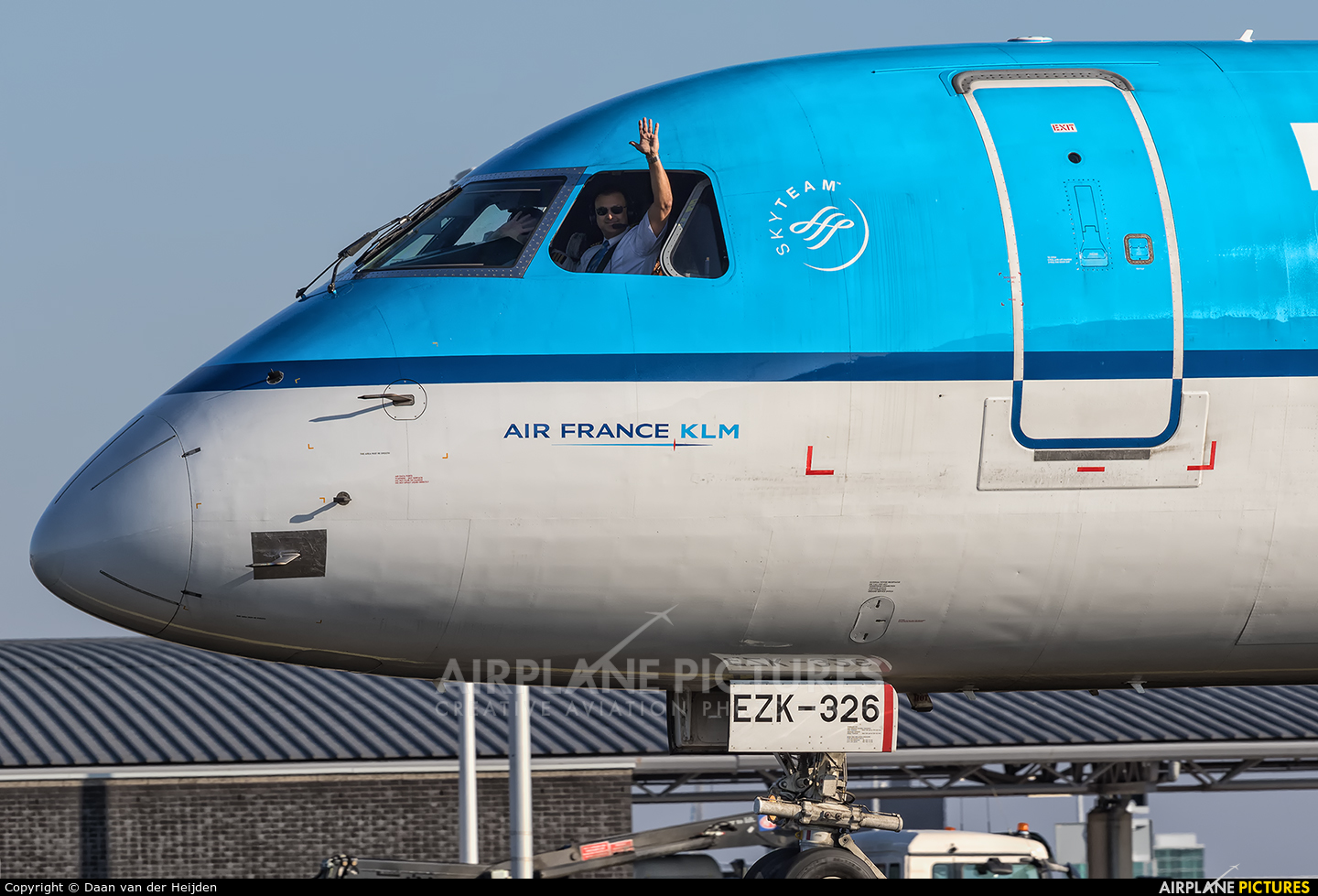 KLM Cityhopper PH-EZK aircraft at Amsterdam - Schiphol