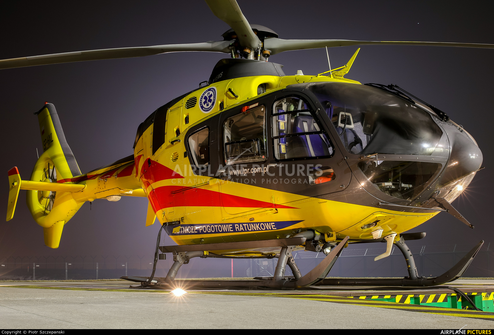 Polish Medical Air Rescue - Lotnicze Pogotowie Ratunkowe SP-HXL aircraft at Gdańsk - Lech Wałęsa