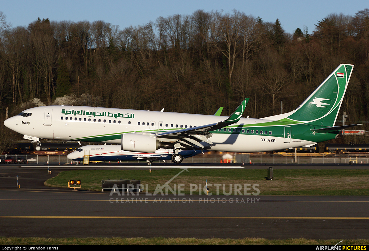 Iraqi Airways YI-ASR aircraft at Seattle - Boeing Field / King County Intl