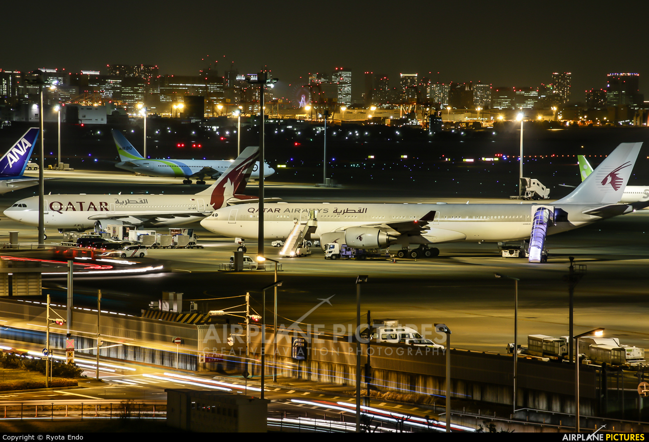 Qatar Amiri Flight A7-HHH aircraft at Tokyo - Haneda Intl