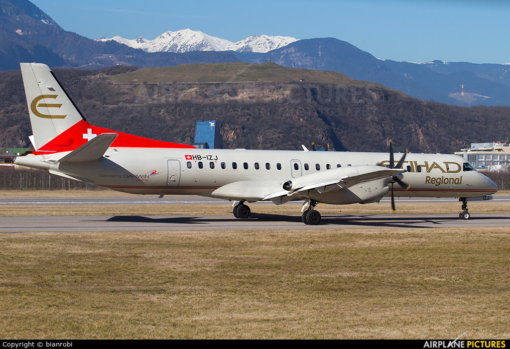 Etihad Regional - Darwin Airlines HB-IZJ aircraft at Bolzano