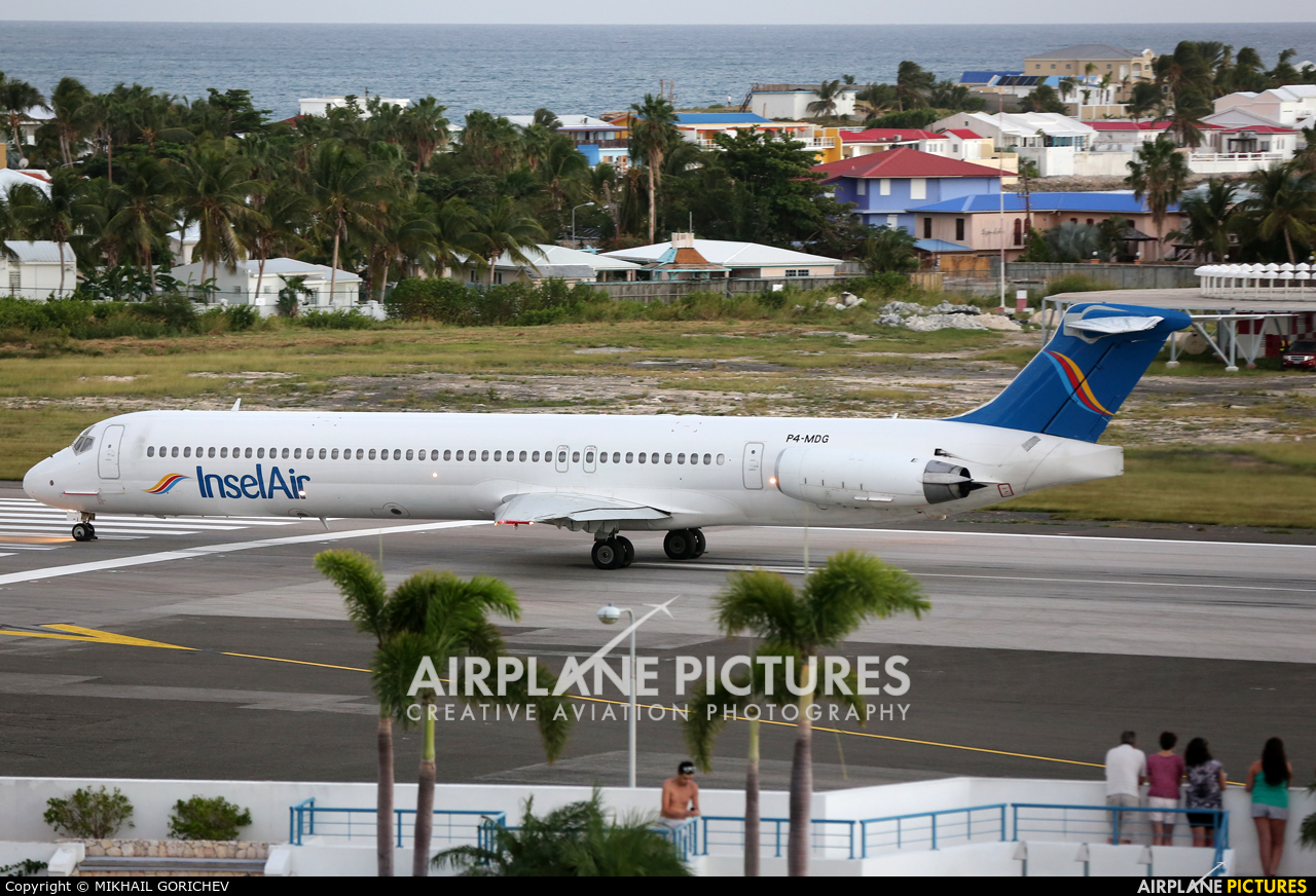 Insel Air P4-MDG aircraft at Sint Maarten - Princess Juliana Intl