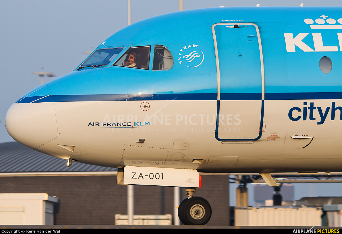 KLM Cityhopper PH-KZA aircraft at Amsterdam - Schiphol