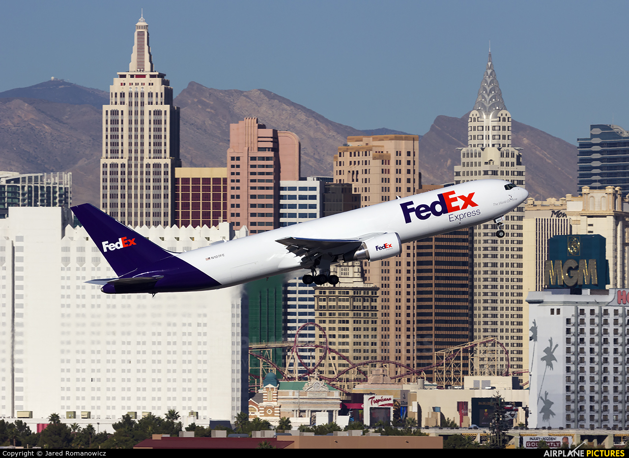 FedEx Federal Express N107FE aircraft at Las Vegas - McCarran Intl