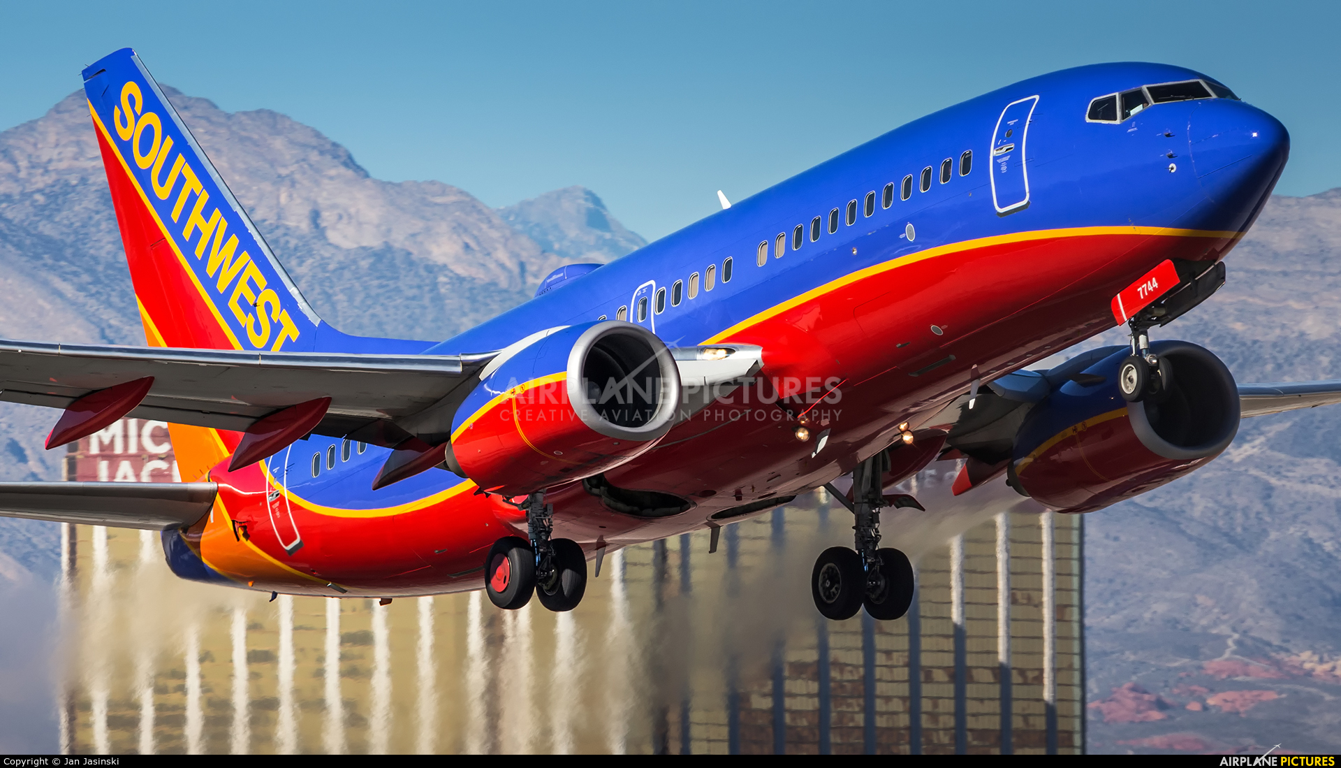 Southwest Airlines N7744A aircraft at Las Vegas - McCarran Intl