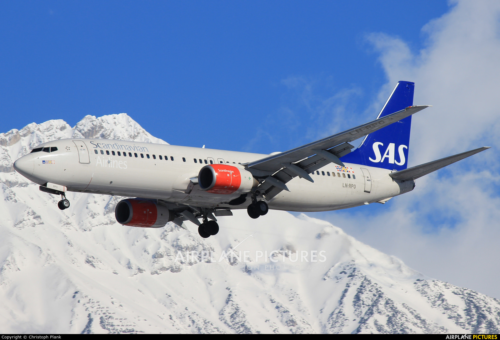 SAS - Scandinavian Airlines LN-RPO aircraft at Innsbruck