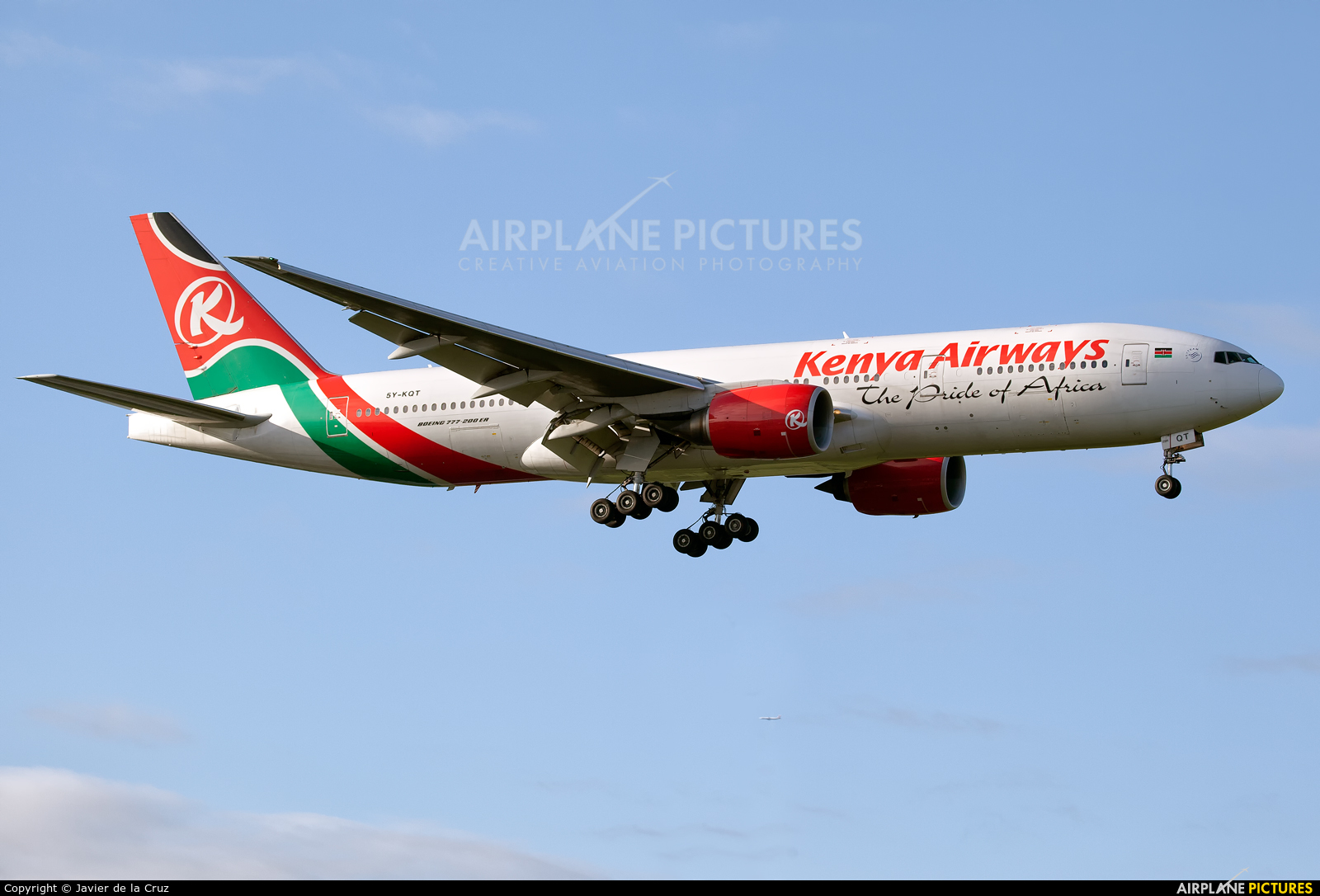 Kenya Airways 5Y-KQT aircraft at London - Heathrow