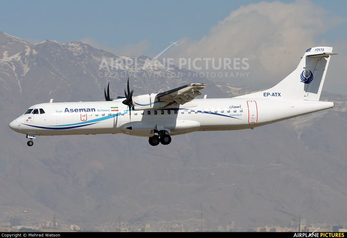 Iran Aseman EP-ATX aircraft at Tehran - Mehrabad Intl