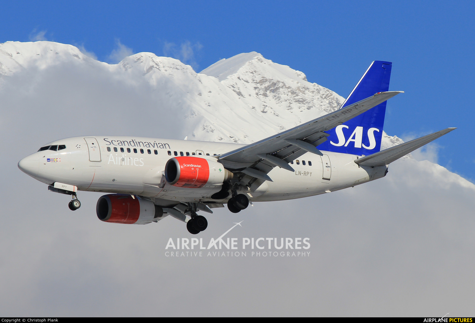 SAS - Scandinavian Airlines LN-RPY aircraft at Innsbruck