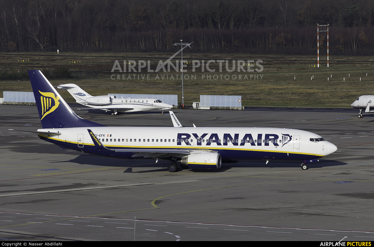 Ryanair EI-EFK aircraft at Cologne Bonn - Konrad Adenauer