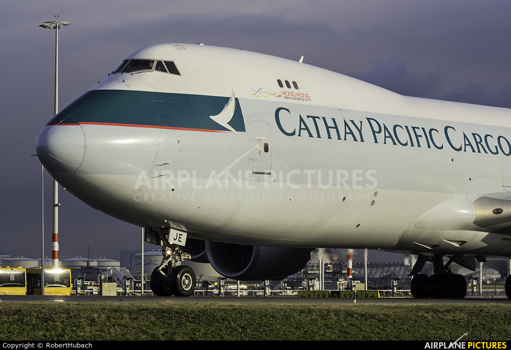 Cathay Pacific Cargo B-LJE aircraft at Amsterdam - Schiphol