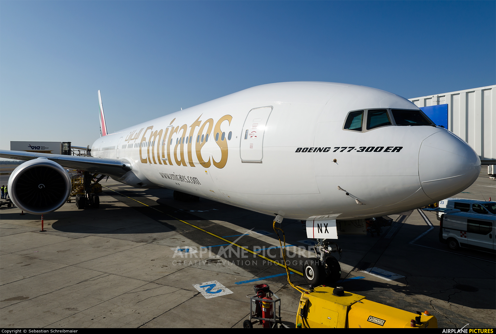 Emirates Airlines A6-ENX aircraft at Vienna - Schwechat