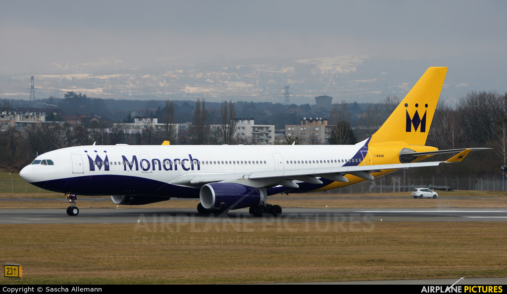 Monarch Airlines G-EOMA aircraft at Geneva Intl