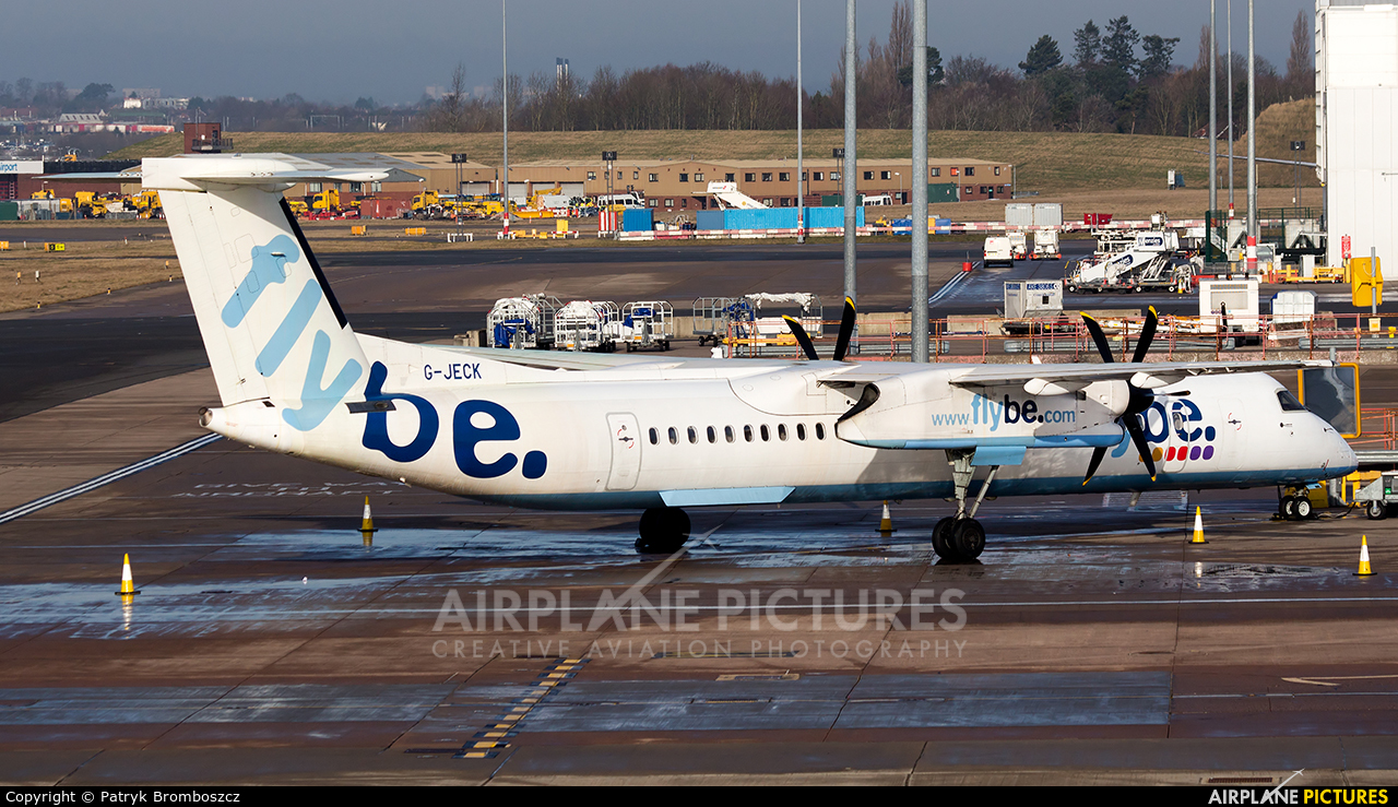 Flybe G-JECK aircraft at Birmingham
