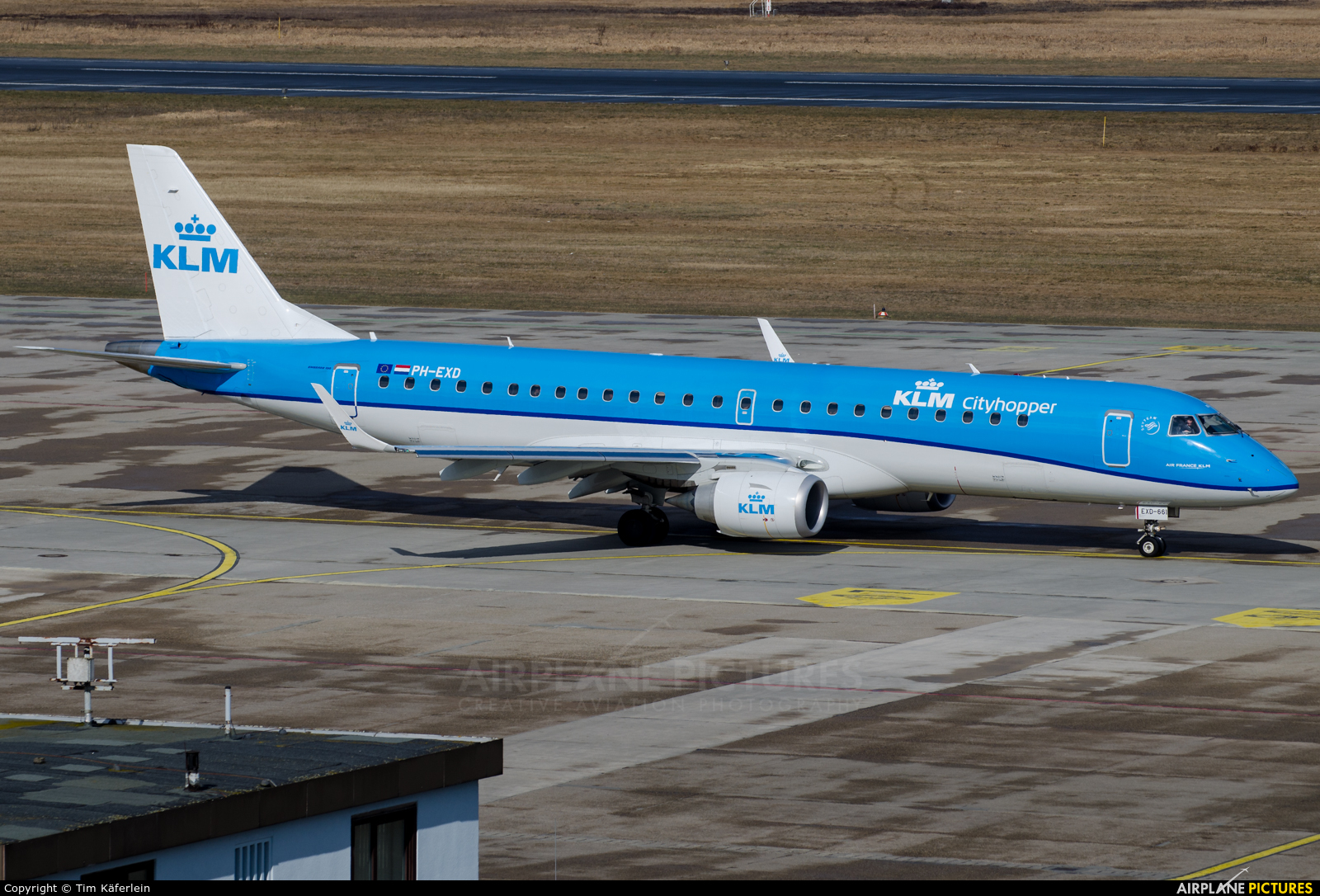 KLM Cityhopper PH-EXD aircraft at Nuremberg