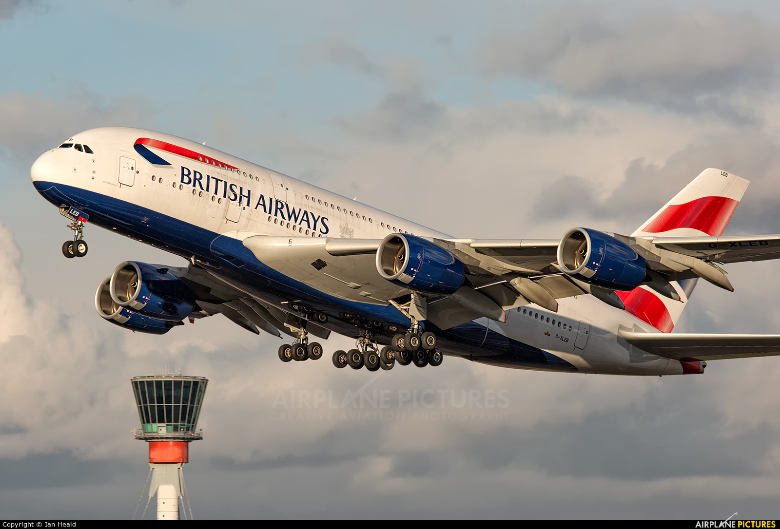 British Airways G-XLEB aircraft at London - Heathrow