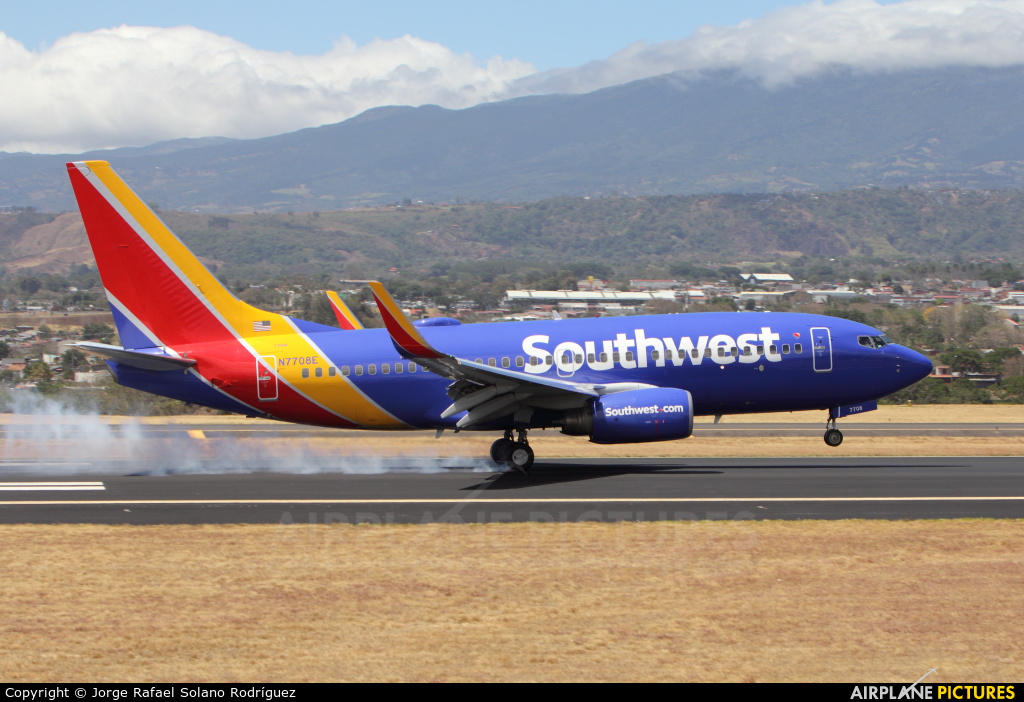 Southwest Airlines N7708E aircraft at San Jose - Juan Santamaría Intl