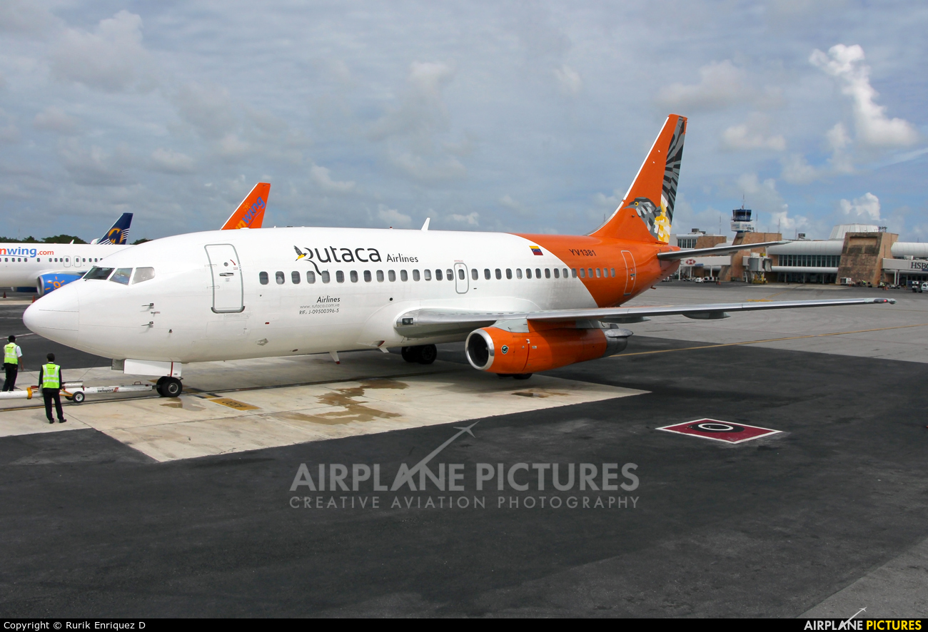 Rutaca Airlines YV1381 aircraft at Cancun Intl